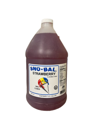 SYR04SBSTR SNO BALL STRAWBERRY SYRUP 4G/C